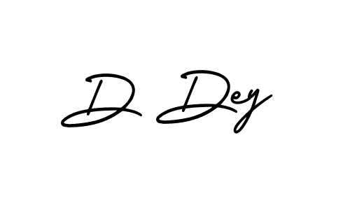 Use a signature maker to create a handwritten signature online. With this signature software, you can design (AmerikaSignatureDemo-Regular) your own signature for name D Dey. D Dey signature style 3 images and pictures png