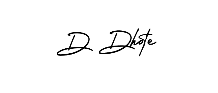 Create a beautiful signature design for name D Dhote. With this signature (AmerikaSignatureDemo-Regular) fonts, you can make a handwritten signature for free. D Dhote signature style 3 images and pictures png