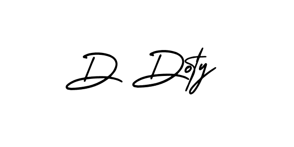 You should practise on your own different ways (AmerikaSignatureDemo-Regular) to write your name (D Doty) in signature. don't let someone else do it for you. D Doty signature style 3 images and pictures png