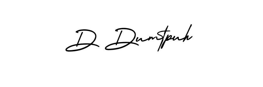 D Dumtpuh stylish signature style. Best Handwritten Sign (AmerikaSignatureDemo-Regular) for my name. Handwritten Signature Collection Ideas for my name D Dumtpuh. D Dumtpuh signature style 3 images and pictures png