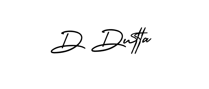 Use a signature maker to create a handwritten signature online. With this signature software, you can design (AmerikaSignatureDemo-Regular) your own signature for name D Dutta. D Dutta signature style 3 images and pictures png