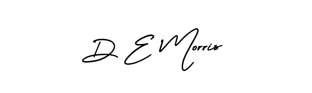 AmerikaSignatureDemo-Regular is a professional signature style that is perfect for those who want to add a touch of class to their signature. It is also a great choice for those who want to make their signature more unique. Get D E Morris name to fancy signature for free. D E Morris signature style 3 images and pictures png