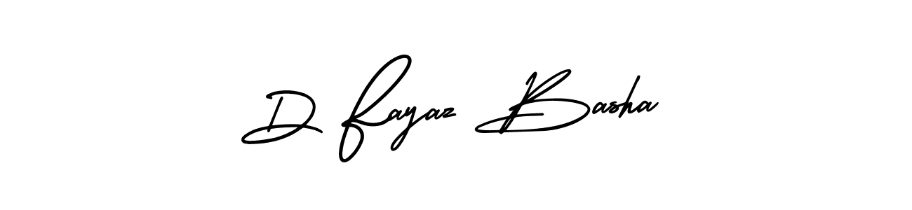 Create a beautiful signature design for name D Fayaz Basha. With this signature (AmerikaSignatureDemo-Regular) fonts, you can make a handwritten signature for free. D Fayaz Basha signature style 3 images and pictures png