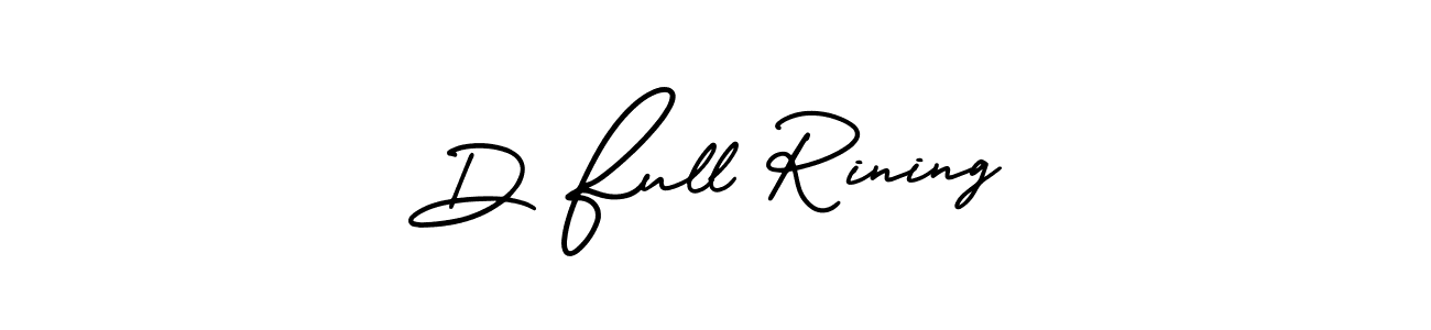 Create a beautiful signature design for name D Full Rining. With this signature (AmerikaSignatureDemo-Regular) fonts, you can make a handwritten signature for free. D Full Rining signature style 3 images and pictures png