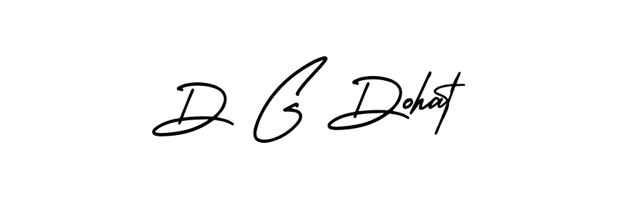 Make a short D G Dohat signature style. Manage your documents anywhere anytime using AmerikaSignatureDemo-Regular. Create and add eSignatures, submit forms, share and send files easily. D G Dohat signature style 3 images and pictures png