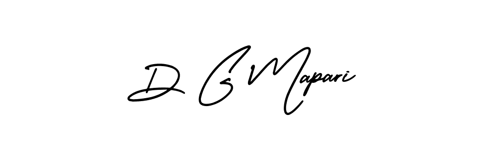 AmerikaSignatureDemo-Regular is a professional signature style that is perfect for those who want to add a touch of class to their signature. It is also a great choice for those who want to make their signature more unique. Get D G Mapari name to fancy signature for free. D G Mapari signature style 3 images and pictures png