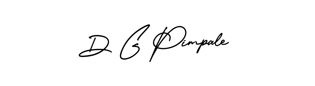Make a beautiful signature design for name D G Pimpale. With this signature (AmerikaSignatureDemo-Regular) style, you can create a handwritten signature for free. D G Pimpale signature style 3 images and pictures png