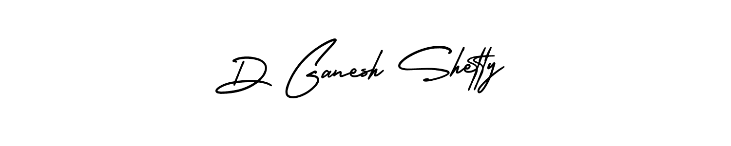 D Ganesh Shetty stylish signature style. Best Handwritten Sign (AmerikaSignatureDemo-Regular) for my name. Handwritten Signature Collection Ideas for my name D Ganesh Shetty. D Ganesh Shetty signature style 3 images and pictures png