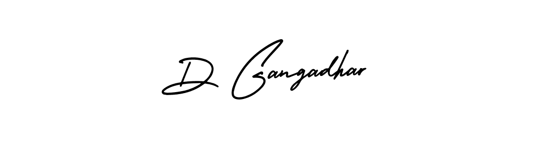 Make a beautiful signature design for name D Gangadhar. With this signature (AmerikaSignatureDemo-Regular) style, you can create a handwritten signature for free. D Gangadhar signature style 3 images and pictures png