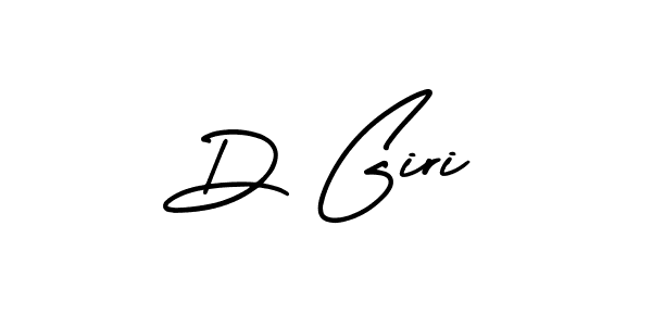 The best way (AmerikaSignatureDemo-Regular) to make a short signature is to pick only two or three words in your name. The name D Giri include a total of six letters. For converting this name. D Giri signature style 3 images and pictures png