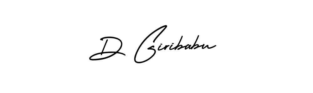 The best way (AmerikaSignatureDemo-Regular) to make a short signature is to pick only two or three words in your name. The name D Giribabu include a total of six letters. For converting this name. D Giribabu signature style 3 images and pictures png