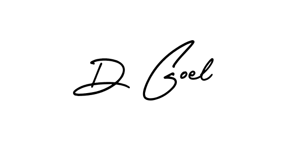 Create a beautiful signature design for name D Goel. With this signature (AmerikaSignatureDemo-Regular) fonts, you can make a handwritten signature for free. D Goel signature style 3 images and pictures png