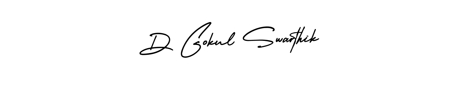 Make a beautiful signature design for name D Gokul Swarthik. Use this online signature maker to create a handwritten signature for free. D Gokul Swarthik signature style 3 images and pictures png