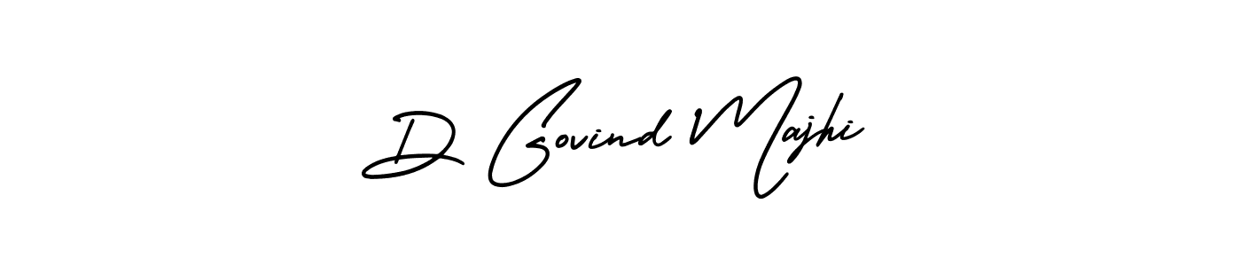 Design your own signature with our free online signature maker. With this signature software, you can create a handwritten (AmerikaSignatureDemo-Regular) signature for name D Govind Majhi. D Govind Majhi signature style 3 images and pictures png
