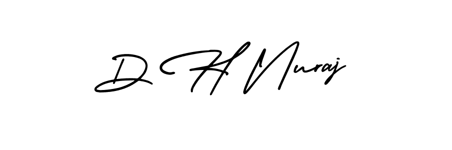 Also You can easily find your signature by using the search form. We will create D H Nuraj name handwritten signature images for you free of cost using AmerikaSignatureDemo-Regular sign style. D H Nuraj signature style 3 images and pictures png