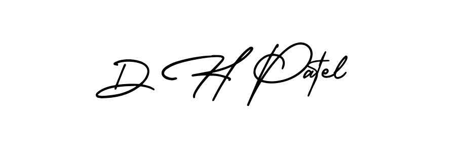 D H Patel stylish signature style. Best Handwritten Sign (AmerikaSignatureDemo-Regular) for my name. Handwritten Signature Collection Ideas for my name D H Patel. D H Patel signature style 3 images and pictures png