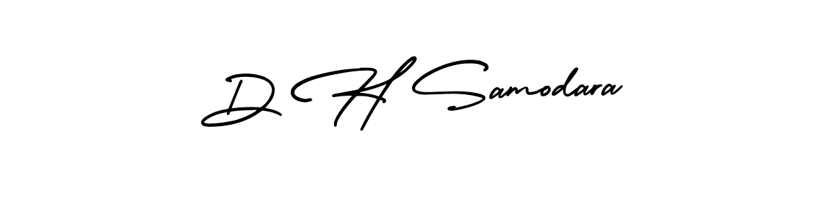 How to make D H Samodara signature? AmerikaSignatureDemo-Regular is a professional autograph style. Create handwritten signature for D H Samodara name. D H Samodara signature style 3 images and pictures png