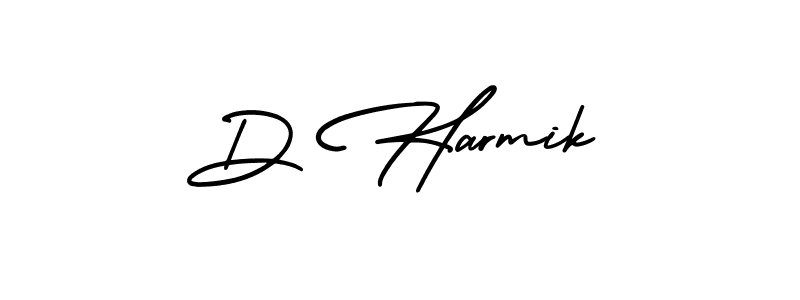 How to make D Harmik signature? AmerikaSignatureDemo-Regular is a professional autograph style. Create handwritten signature for D Harmik name. D Harmik signature style 3 images and pictures png