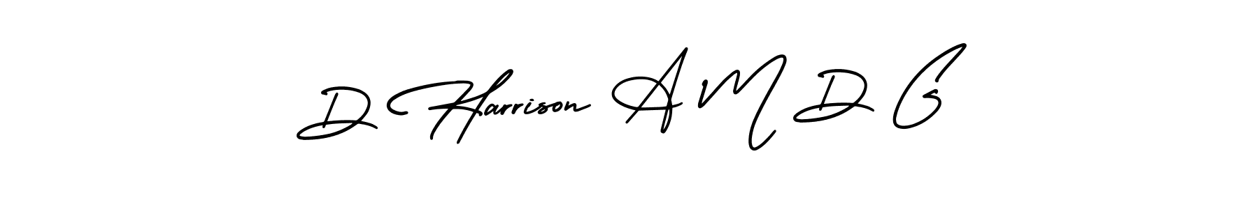 You should practise on your own different ways (AmerikaSignatureDemo-Regular) to write your name (D Harrison A M D G) in signature. don't let someone else do it for you. D Harrison A M D G signature style 3 images and pictures png