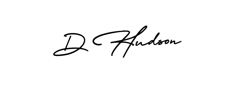 Create a beautiful signature design for name D Hudson. With this signature (AmerikaSignatureDemo-Regular) fonts, you can make a handwritten signature for free. D Hudson signature style 3 images and pictures png