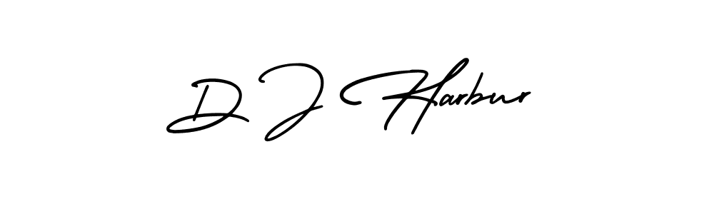 Also You can easily find your signature by using the search form. We will create D J Harbur name handwritten signature images for you free of cost using AmerikaSignatureDemo-Regular sign style. D J Harbur signature style 3 images and pictures png