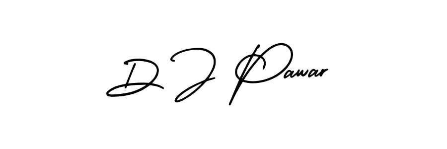 Best and Professional Signature Style for D J Pawar. AmerikaSignatureDemo-Regular Best Signature Style Collection. D J Pawar signature style 3 images and pictures png