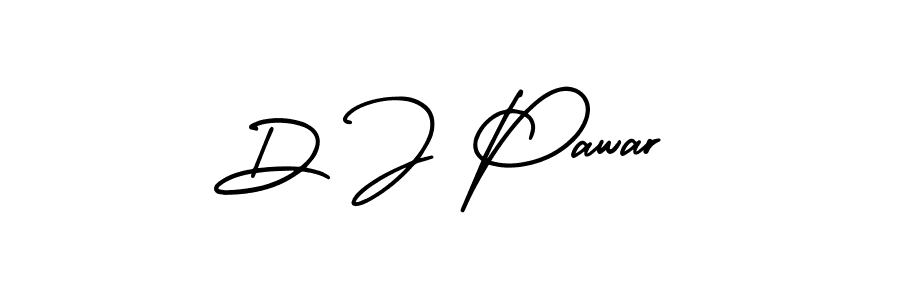 Also we have D J Pawar name is the best signature style. Create professional handwritten signature collection using AmerikaSignatureDemo-Regular autograph style. D J Pawar signature style 3 images and pictures png