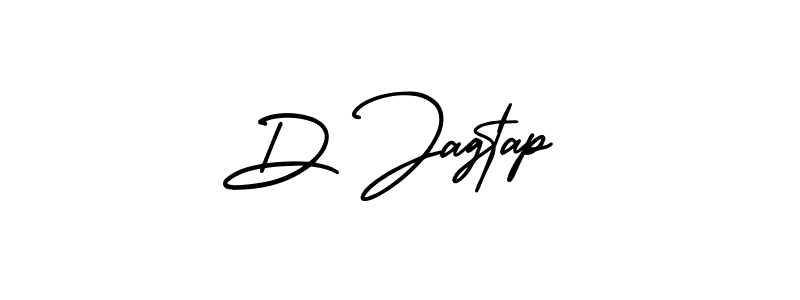 Make a beautiful signature design for name D Jagtap. With this signature (AmerikaSignatureDemo-Regular) style, you can create a handwritten signature for free. D Jagtap signature style 3 images and pictures png