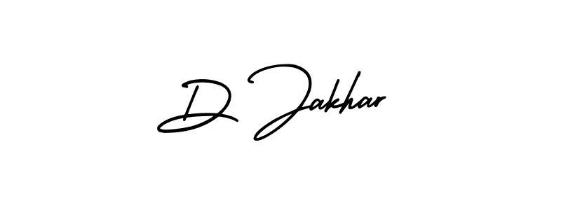 You should practise on your own different ways (AmerikaSignatureDemo-Regular) to write your name (D Jakhar) in signature. don't let someone else do it for you. D Jakhar signature style 3 images and pictures png
