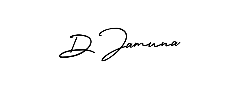 if you are searching for the best signature style for your name D Jamuna. so please give up your signature search. here we have designed multiple signature styles  using AmerikaSignatureDemo-Regular. D Jamuna signature style 3 images and pictures png