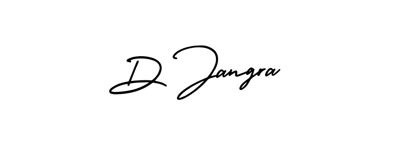 The best way (AmerikaSignatureDemo-Regular) to make a short signature is to pick only two or three words in your name. The name D Jangra include a total of six letters. For converting this name. D Jangra signature style 3 images and pictures png