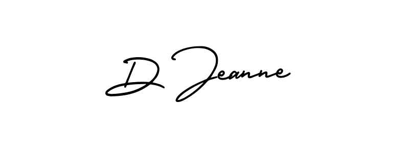 Use a signature maker to create a handwritten signature online. With this signature software, you can design (AmerikaSignatureDemo-Regular) your own signature for name D Jeanne. D Jeanne signature style 3 images and pictures png