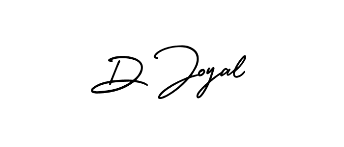 D Joyal stylish signature style. Best Handwritten Sign (AmerikaSignatureDemo-Regular) for my name. Handwritten Signature Collection Ideas for my name D Joyal. D Joyal signature style 3 images and pictures png