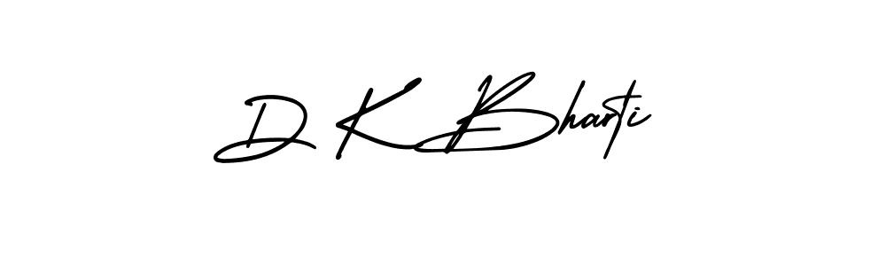 D K Bharti stylish signature style. Best Handwritten Sign (AmerikaSignatureDemo-Regular) for my name. Handwritten Signature Collection Ideas for my name D K Bharti. D K Bharti signature style 3 images and pictures png