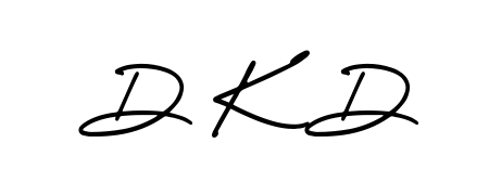Give your name D K D an exquisite flair with the AmerikaSignatureDemo-Regular script font. Ideal for contracts, resumes, and formal letterheads. D K D signature style 3 images and pictures png