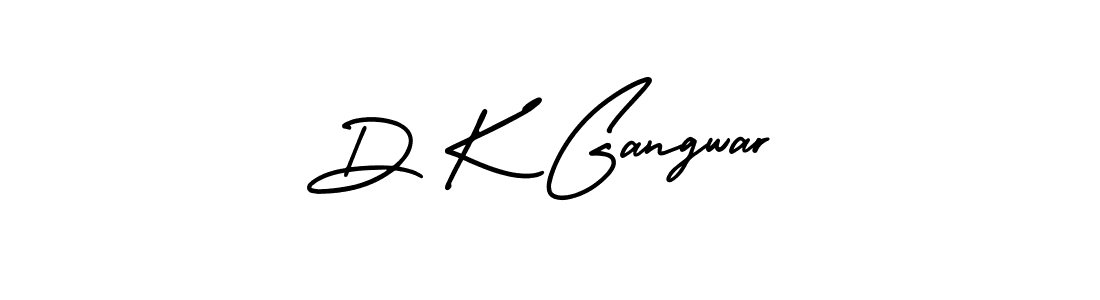 Use a signature maker to create a handwritten signature online. With this signature software, you can design (AmerikaSignatureDemo-Regular) your own signature for name D K Gangwar. D K Gangwar signature style 3 images and pictures png