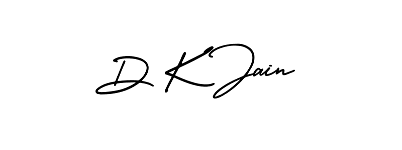 Create a beautiful signature design for name D K Jain. With this signature (AmerikaSignatureDemo-Regular) fonts, you can make a handwritten signature for free. D K Jain signature style 3 images and pictures png