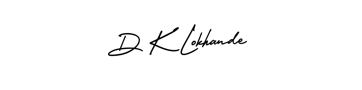 D K Lokhande stylish signature style. Best Handwritten Sign (AmerikaSignatureDemo-Regular) for my name. Handwritten Signature Collection Ideas for my name D K Lokhande. D K Lokhande signature style 3 images and pictures png