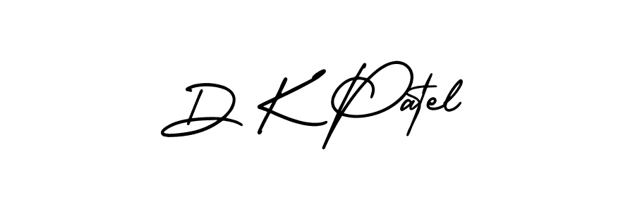 D K Patel stylish signature style. Best Handwritten Sign (AmerikaSignatureDemo-Regular) for my name. Handwritten Signature Collection Ideas for my name D K Patel. D K Patel signature style 3 images and pictures png