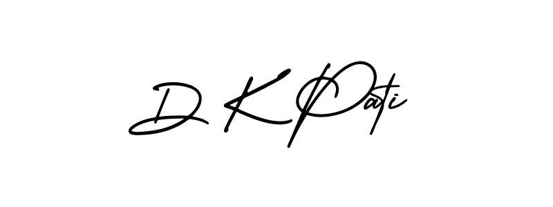 D K Pati stylish signature style. Best Handwritten Sign (AmerikaSignatureDemo-Regular) for my name. Handwritten Signature Collection Ideas for my name D K Pati. D K Pati signature style 3 images and pictures png