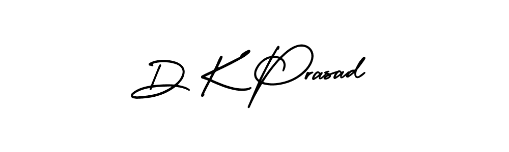 Make a beautiful signature design for name D K Prasad. With this signature (AmerikaSignatureDemo-Regular) style, you can create a handwritten signature for free. D K Prasad signature style 3 images and pictures png