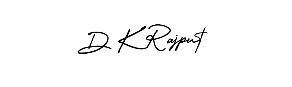 Create a beautiful signature design for name D K Rajput. With this signature (AmerikaSignatureDemo-Regular) fonts, you can make a handwritten signature for free. D K Rajput signature style 3 images and pictures png