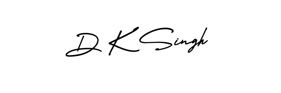 You should practise on your own different ways (AmerikaSignatureDemo-Regular) to write your name (D K Singh) in signature. don't let someone else do it for you. D K Singh signature style 3 images and pictures png