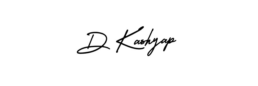 Create a beautiful signature design for name D Kashyap. With this signature (AmerikaSignatureDemo-Regular) fonts, you can make a handwritten signature for free. D Kashyap signature style 3 images and pictures png