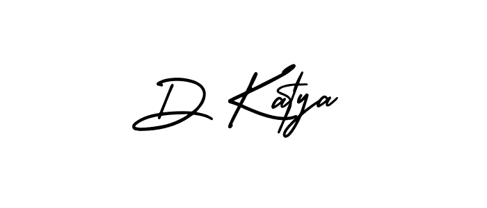 Best and Professional Signature Style for D Katya. AmerikaSignatureDemo-Regular Best Signature Style Collection. D Katya signature style 3 images and pictures png