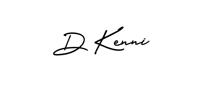 Use a signature maker to create a handwritten signature online. With this signature software, you can design (AmerikaSignatureDemo-Regular) your own signature for name D Kenni. D Kenni signature style 3 images and pictures png