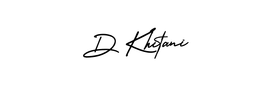 AmerikaSignatureDemo-Regular is a professional signature style that is perfect for those who want to add a touch of class to their signature. It is also a great choice for those who want to make their signature more unique. Get D Khitani name to fancy signature for free. D Khitani signature style 3 images and pictures png