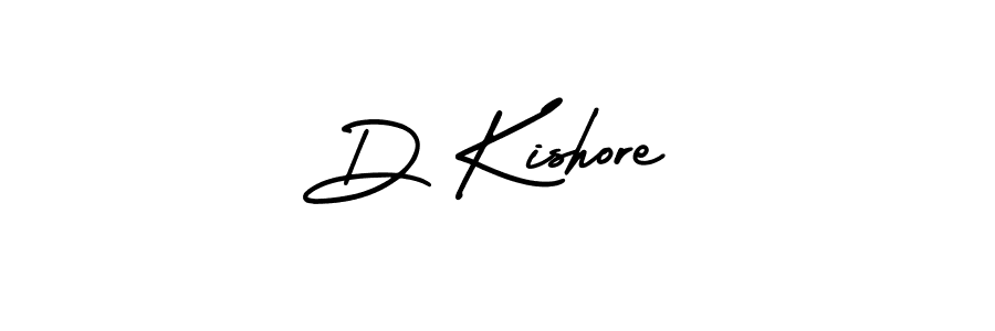 The best way (AmerikaSignatureDemo-Regular) to make a short signature is to pick only two or three words in your name. The name D Kishore include a total of six letters. For converting this name. D Kishore signature style 3 images and pictures png