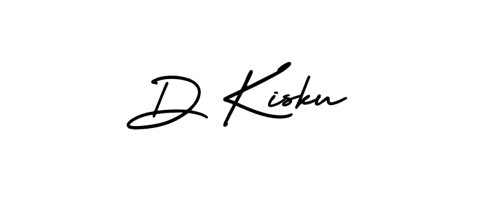 Design your own signature with our free online signature maker. With this signature software, you can create a handwritten (AmerikaSignatureDemo-Regular) signature for name D Kisku. D Kisku signature style 3 images and pictures png