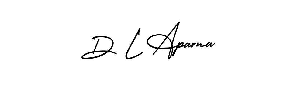 Design your own signature with our free online signature maker. With this signature software, you can create a handwritten (AmerikaSignatureDemo-Regular) signature for name D L Aparna. D L Aparna signature style 3 images and pictures png
